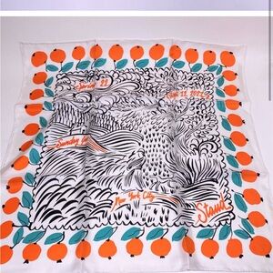 ISO Staud silk scarf NY Fashion week invite 2021